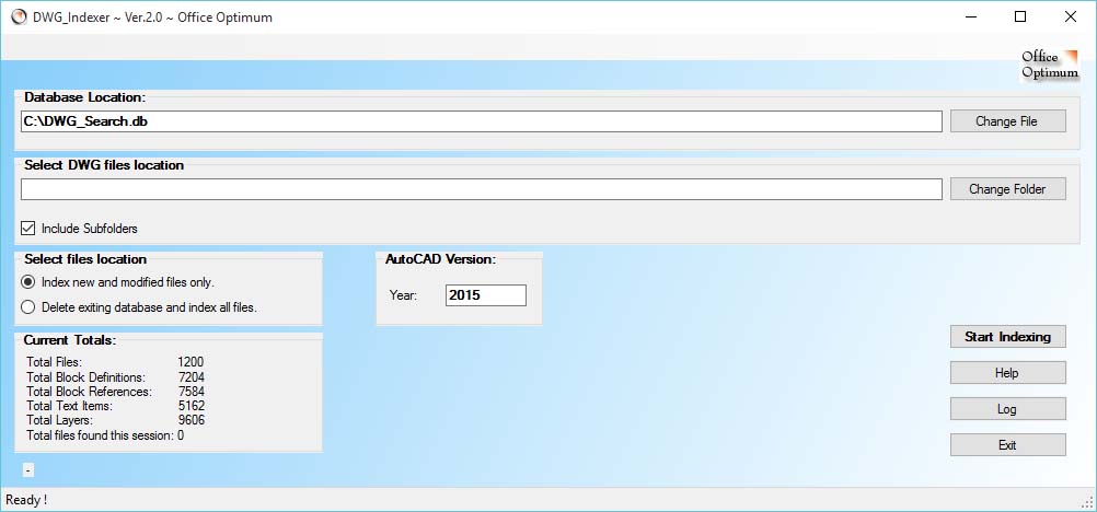 File Search DWG Indexer